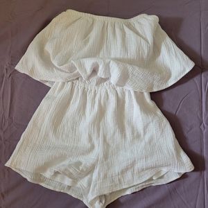 Show Me Your Mumu Thelma Gauze Ruffle Romper
